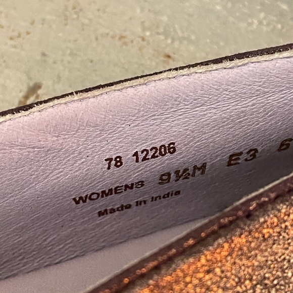 Johnston & Murphy Metallic Brown Flats - Picture 3 of 6